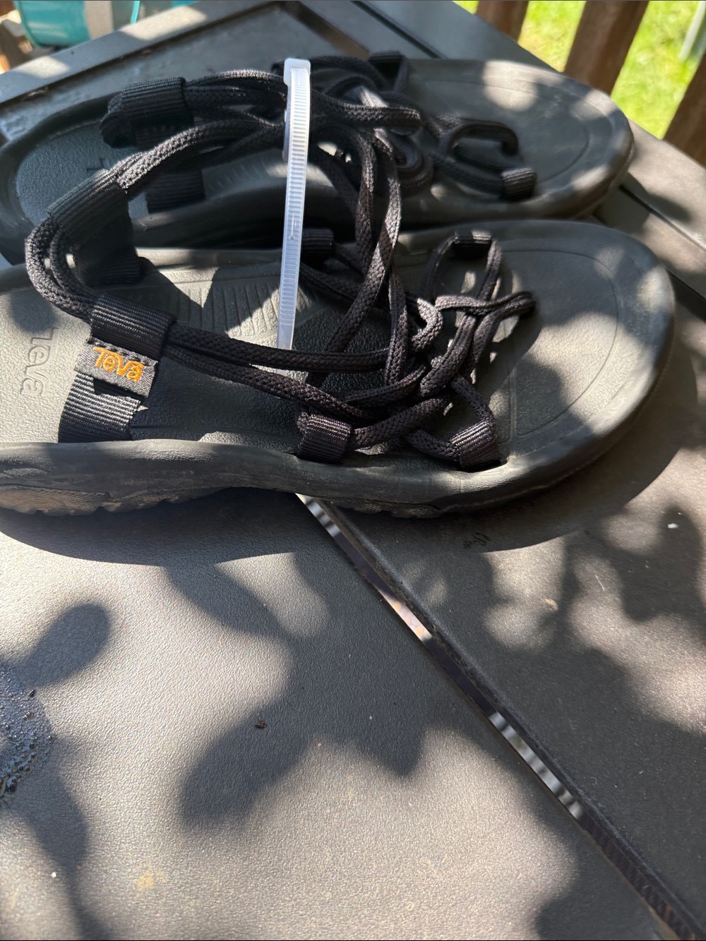 Teva Black Rope-Strap Outdoor Sandals